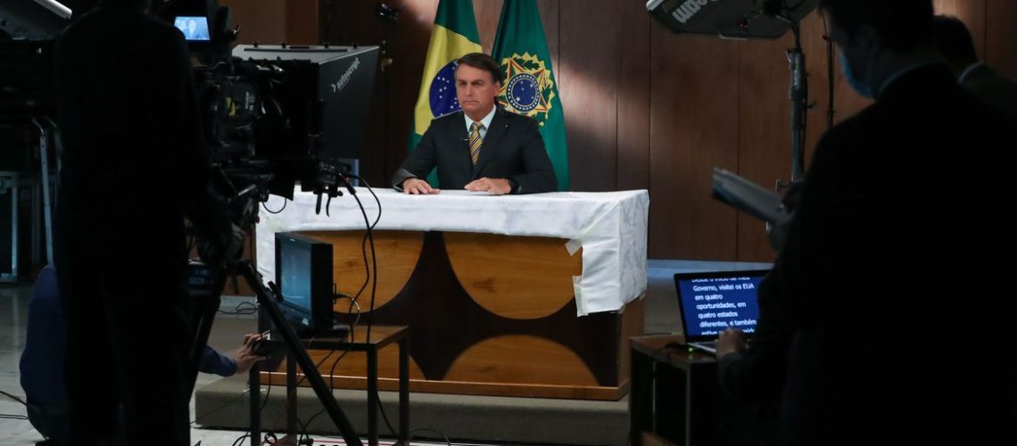 Gravação de vídeo para a abertura do evento “2020 U.S. - Brazil Connect Summit