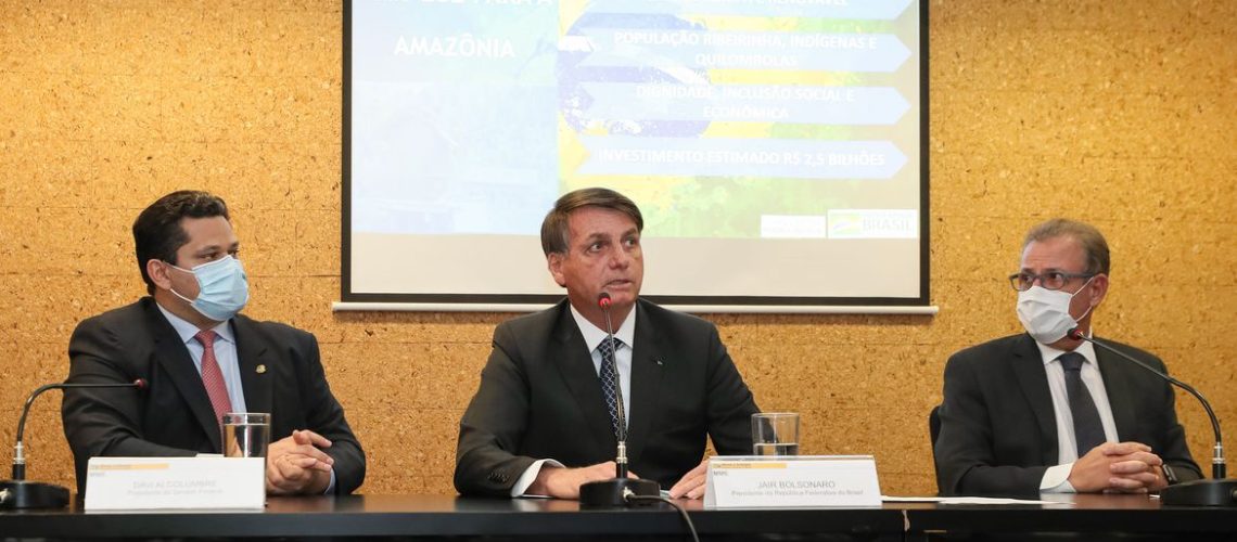 (Brasília - DF, 05/08/2020) Palavras do Presidente da República, Jair Bolsonaro.
Foto: Isac Nóbrega/PR