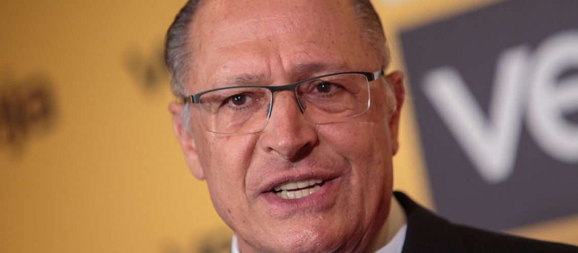 Geraldo Alckmin, governor of Sao Paulo State, speaks during the Veja Political Summit in Sao Paulo, Brazil, on Monday, Nov. 27, 2017. Initiatives such as pension, tax and political reforms should be pursued right away by the president to be elected in 2018, Alckmin said at an event when asked to comment on a possible candidacy of his own. Photographer: Patricia Monteiro/Bloomberg via Getty Images