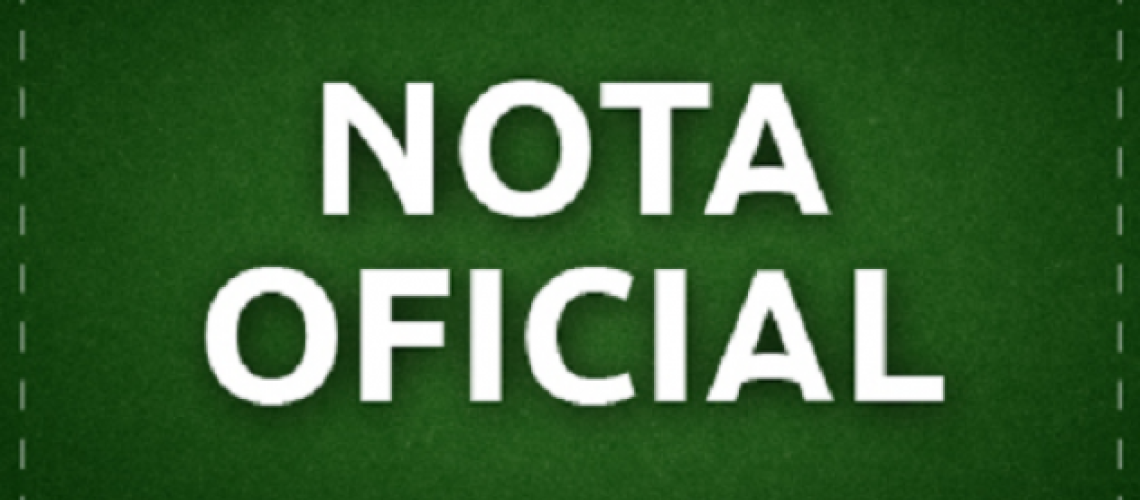 nota oficial