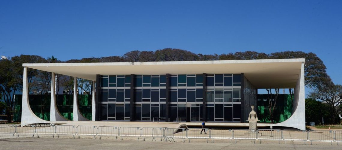 Fachada do edifício sede do Supremo Tribunal Federal - STF